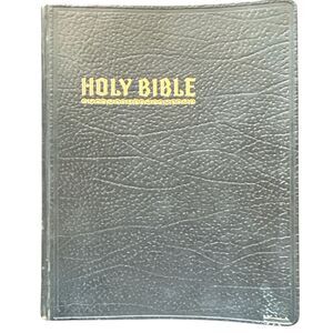 Hertel New Standard‎ Reference Holy Bible Blue Ribbon Edition Vintage 1957 Book